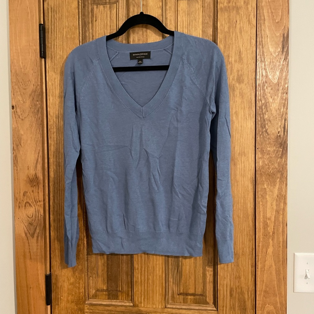 Banana Republic Blue Knit Sweater